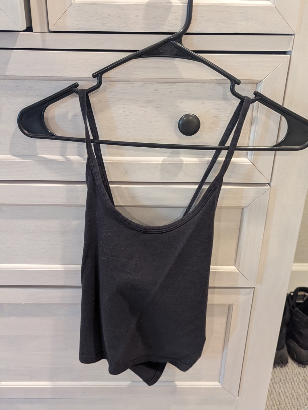 American Eagle Outfitters Black Double-Strap Camisole